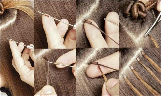 Южно-корейская технология наращивания волос RING STAR на кольца